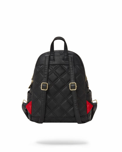 Sprayground NOIR QUILT GOLD CHAIN SHARK SAVAGE BACKPACK
