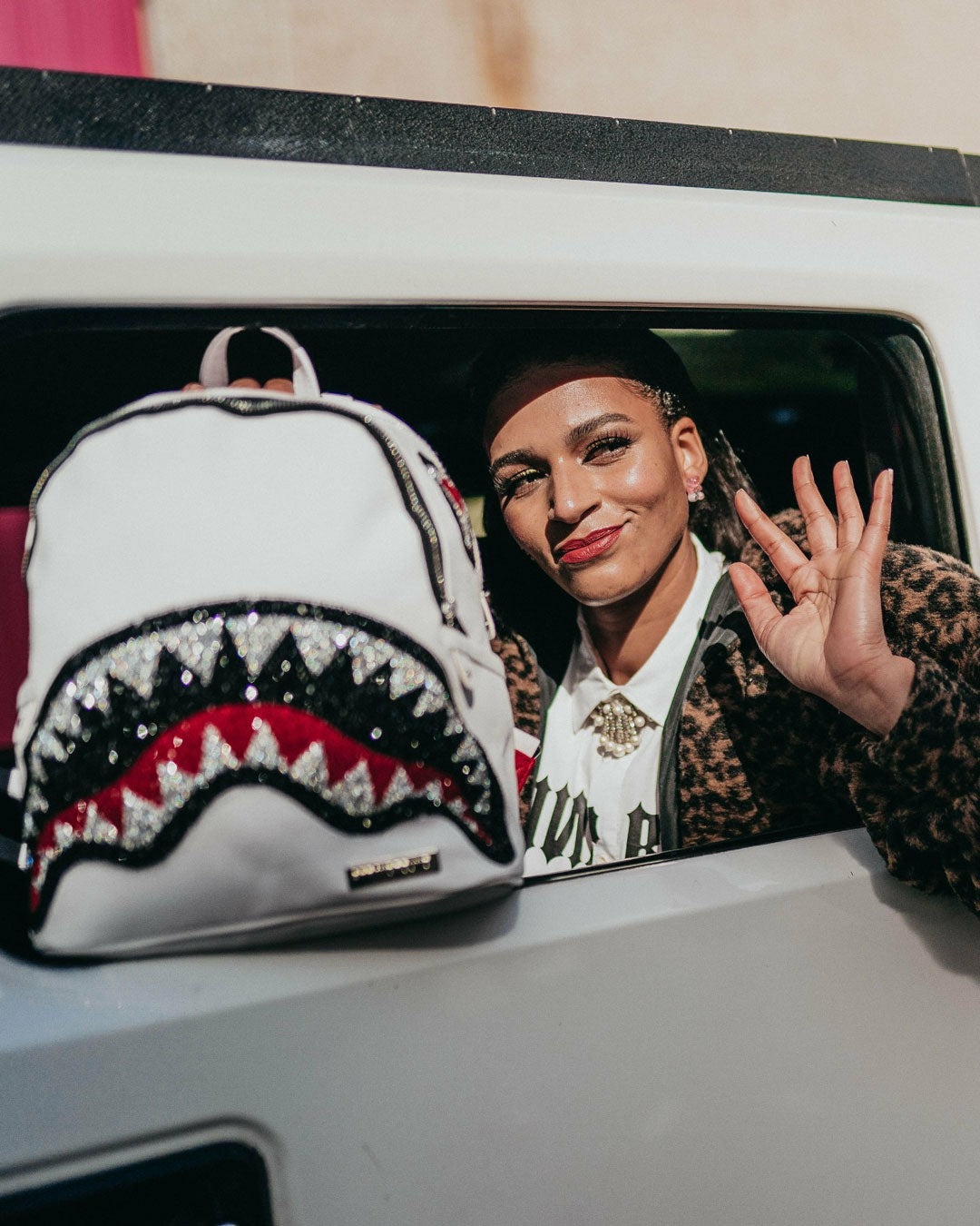 Sprayground CLEARCUT SAVAGE BACKPACK (WHITE)