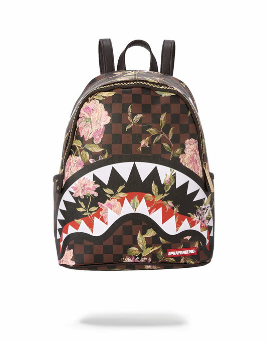 Sprayground SHARKFLOWER SAVAGE BACKPACK (SMALLER MORE ELEGANT BACKPACK)