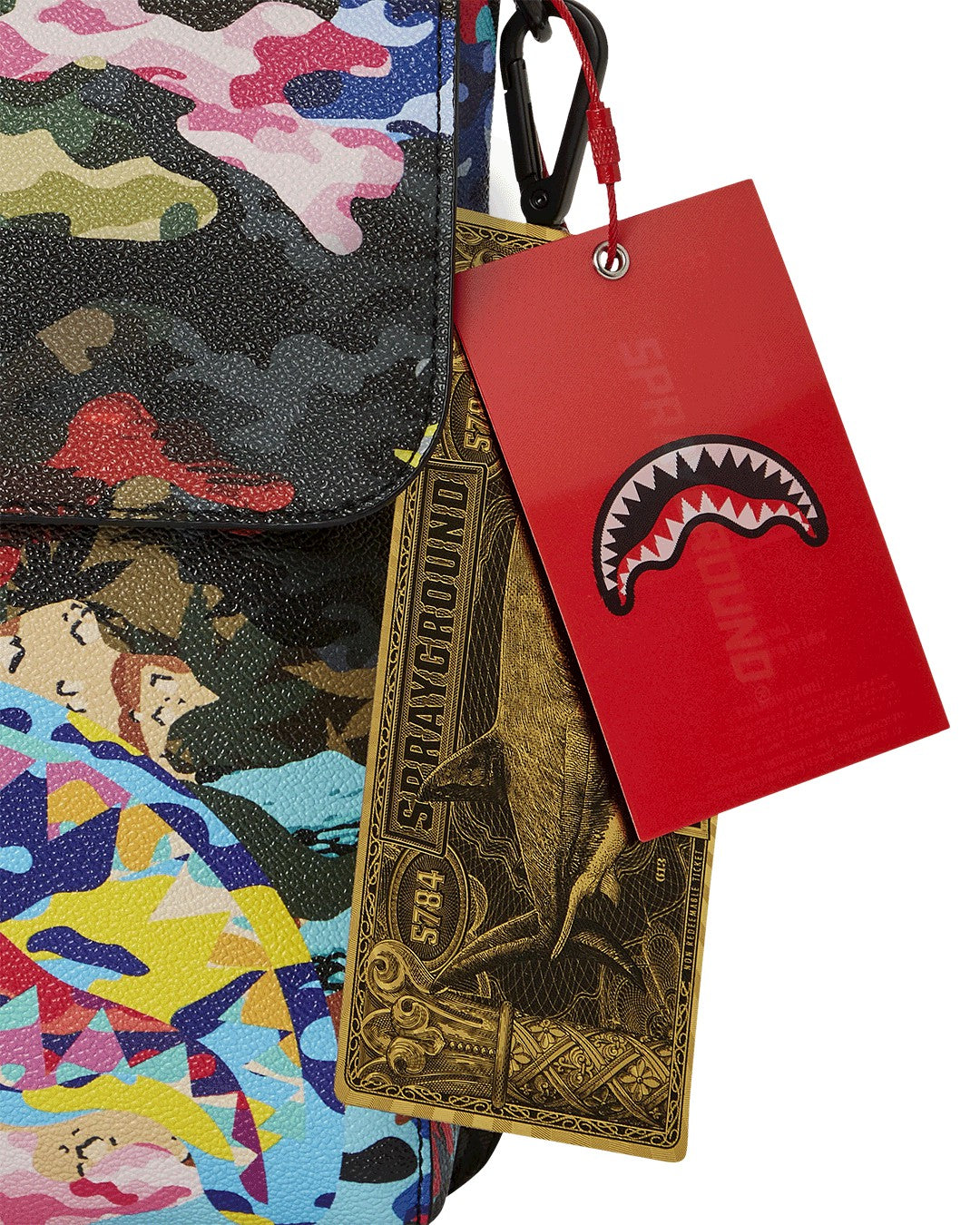 Sprayground SLICED AND DICED CAMO MESSENGER SLING BAG