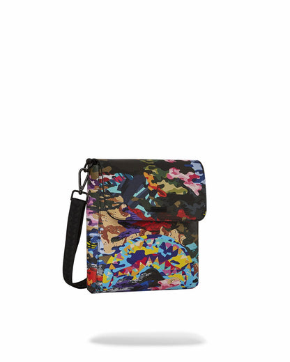 Sprayground SLICED AND DICED CAMO MESSENGER SLING BAG