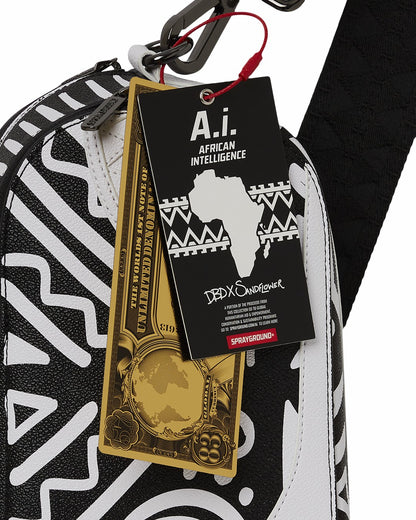 Sprayground A.I.8 AFRICAN INTELLIGENCE - ORIGIN STORY BACKPACK SLING
