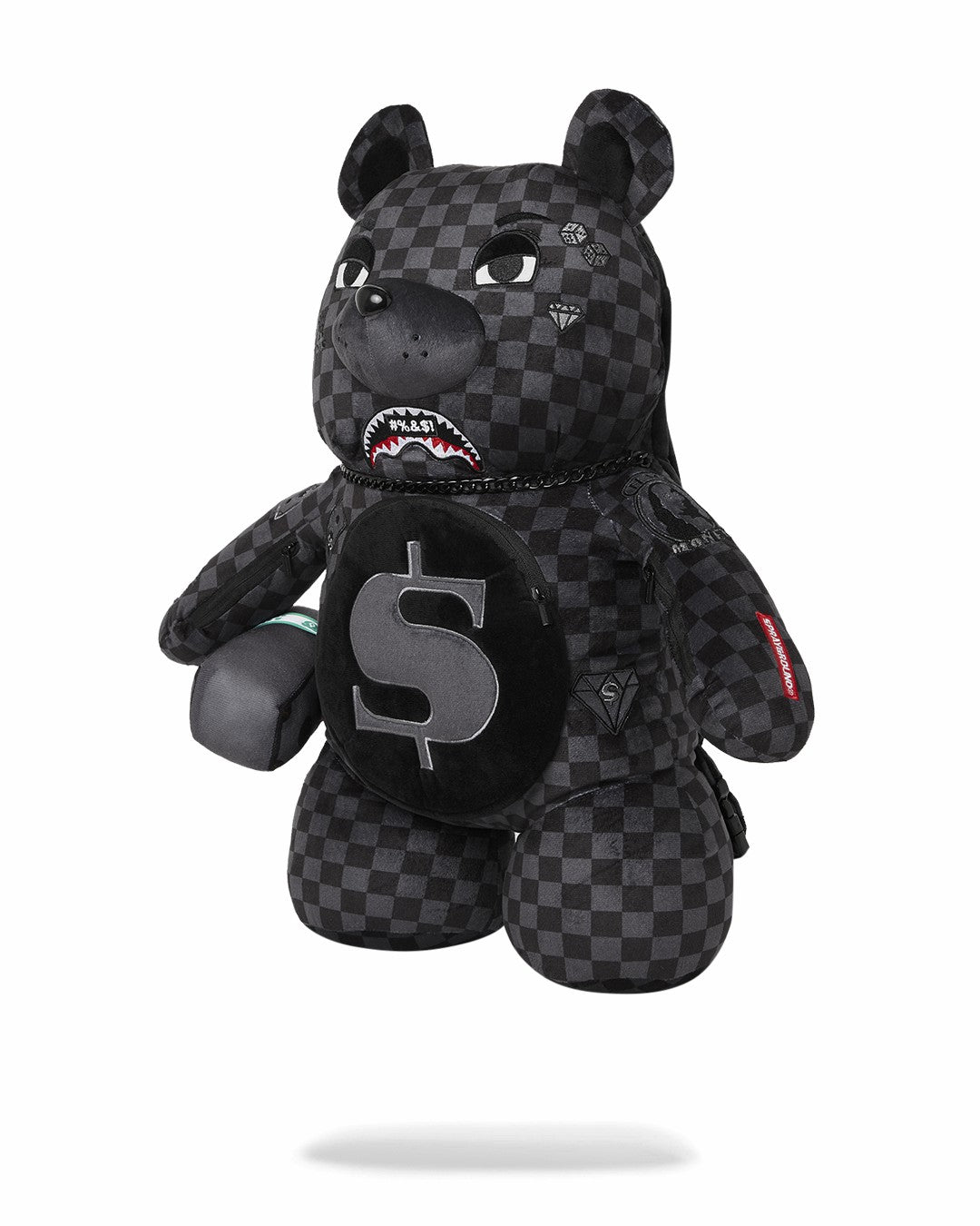 Sprayground WHAT THE BEEP' SHARK MONEYBEAR TEDDYBEAR BACKPACK