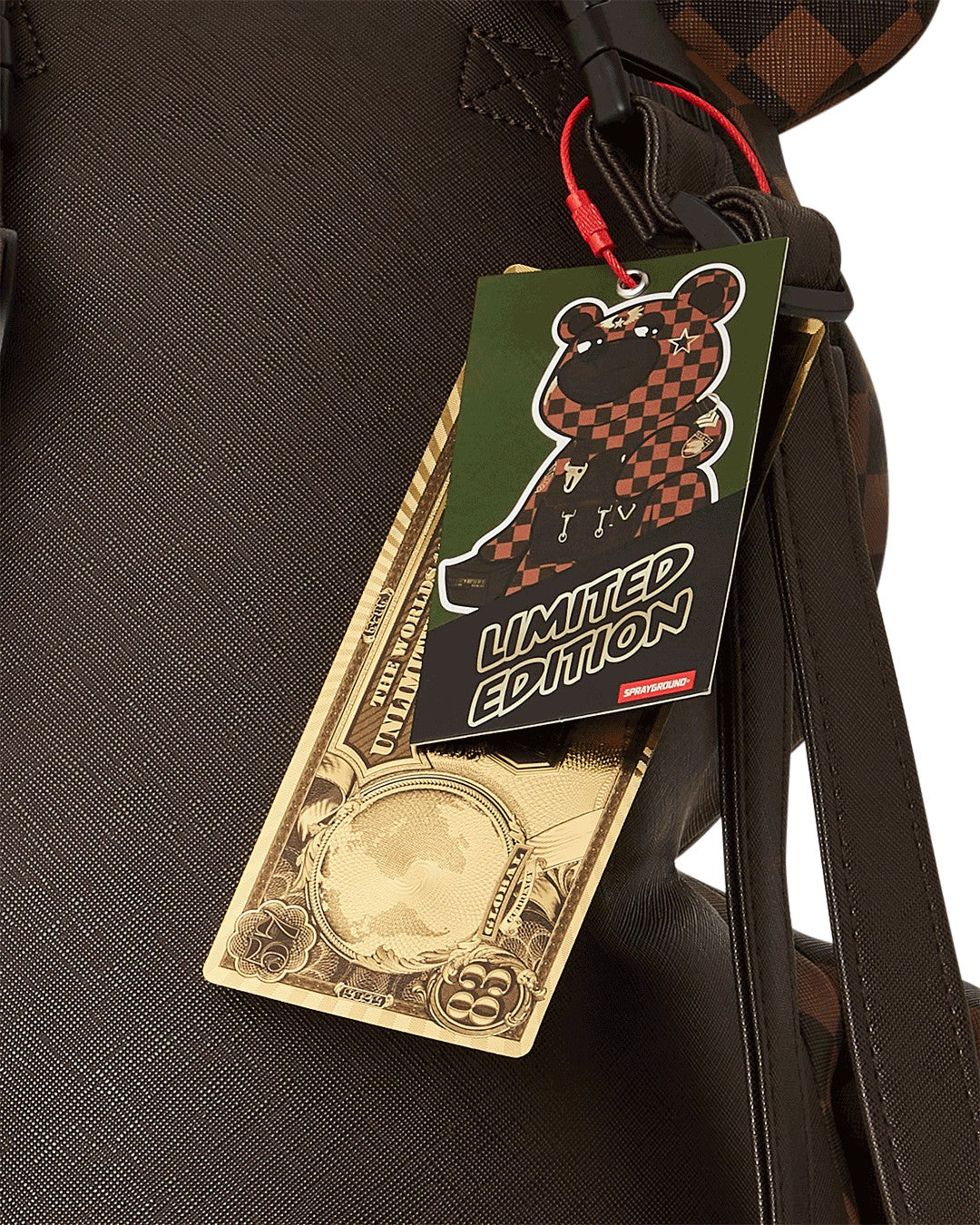 Sprayground CHECKMATE ROYALE MONEYBEAR TEDDYBEAR BACKPACK
