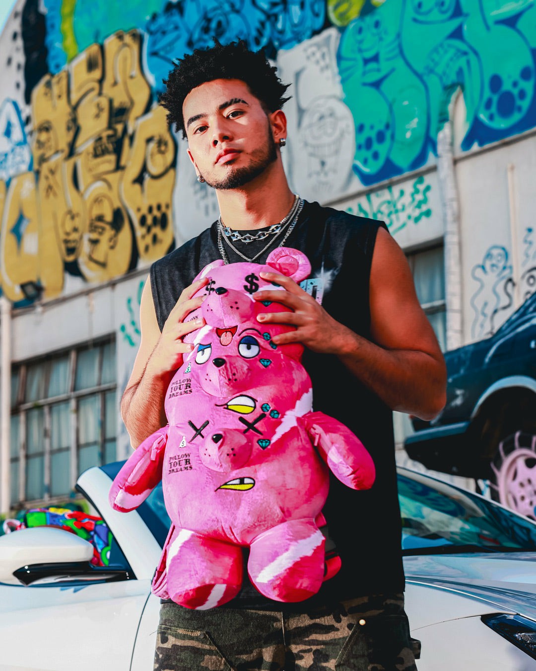Sprayground THE 3 HEADED BEAR PLUSH TEDDYBEAR BACKPACK