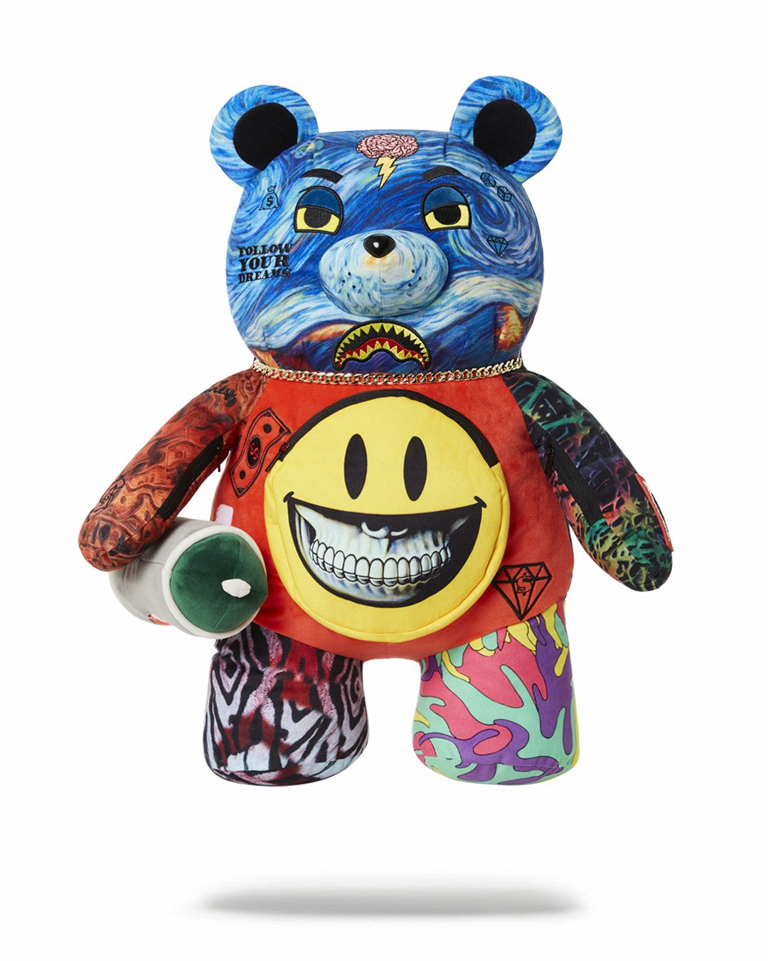 Sprayground VILLAIN MONEY BEAR TEDDYBEAR RON ENGLISH EDITION BACKPACK