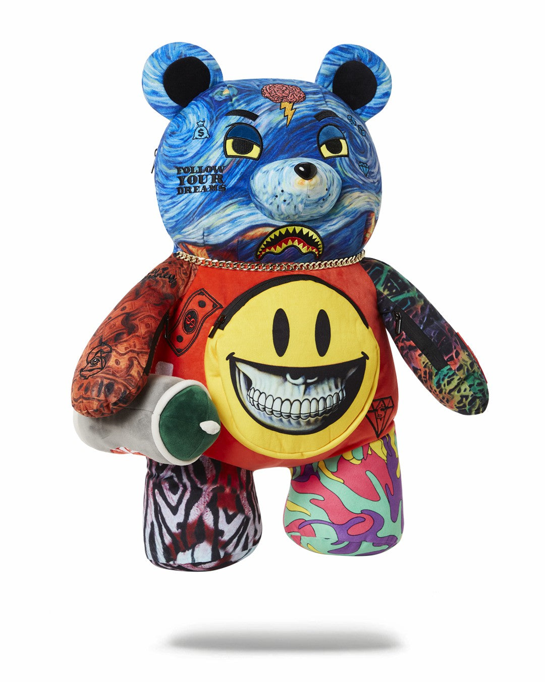 Sprayground VILLAIN MONEY BEAR TEDDYBEAR RON ENGLISH EDITION BACKPACK