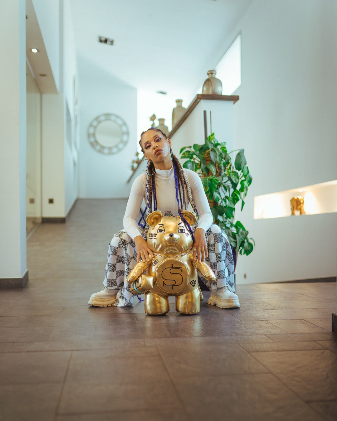 Sprayground GOLD RUSH MONEYBEAR TEDDYBEAR BACKPACK