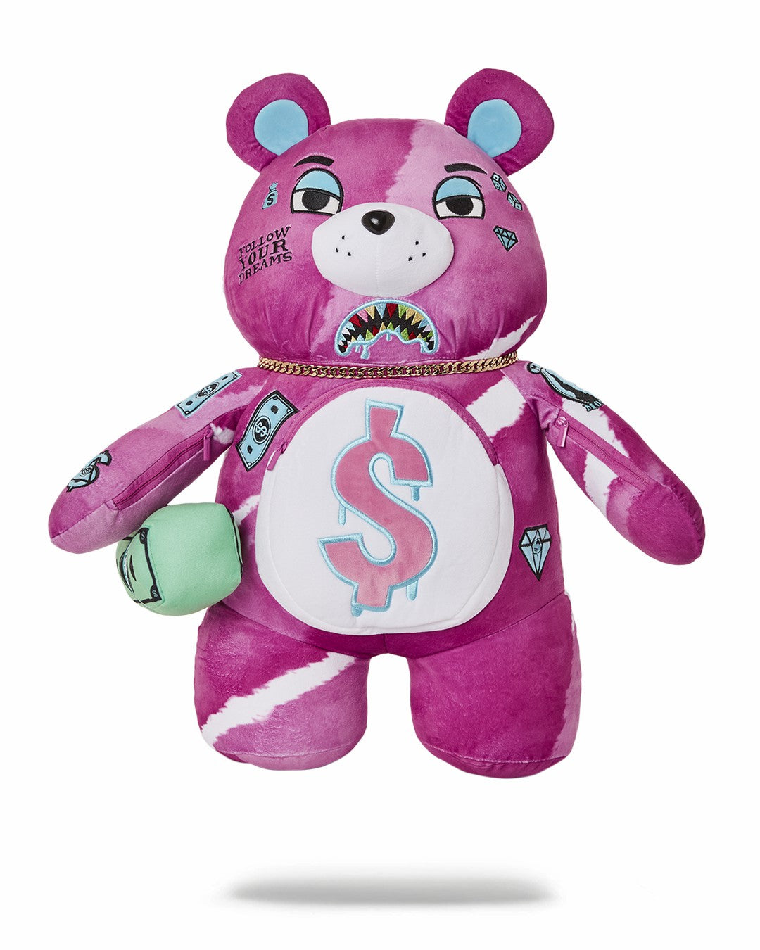 Sprayground PINK PUNK MONEYBEAR TEDDYBEAR BACKPACK