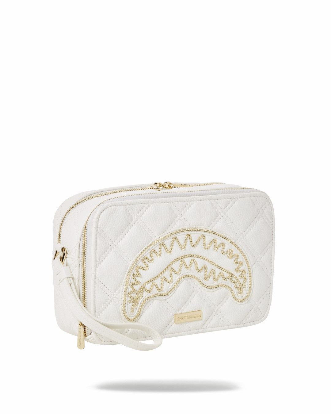 Sprayground RIVIERA LE BLANC GOLD CHAIN SHARK TOILETRY BAG
