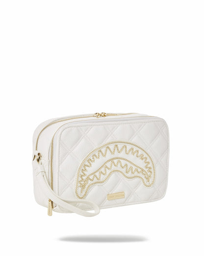 Sprayground RIVIERA LE BLANC GOLD CHAIN SHARK TOILETRY BAG