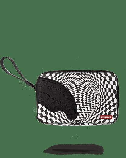 Sprayground TRIPPY CHECK TOILETRY AKA MONEY BAG