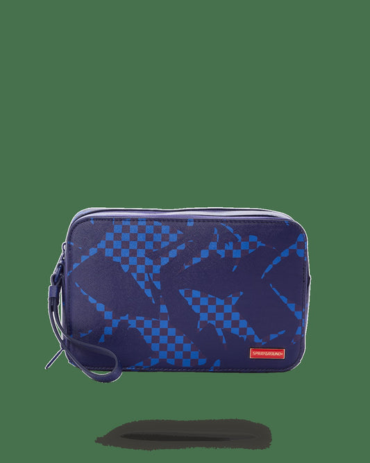 Sprayground SHARK CHECK (BLUE) TOILETRY