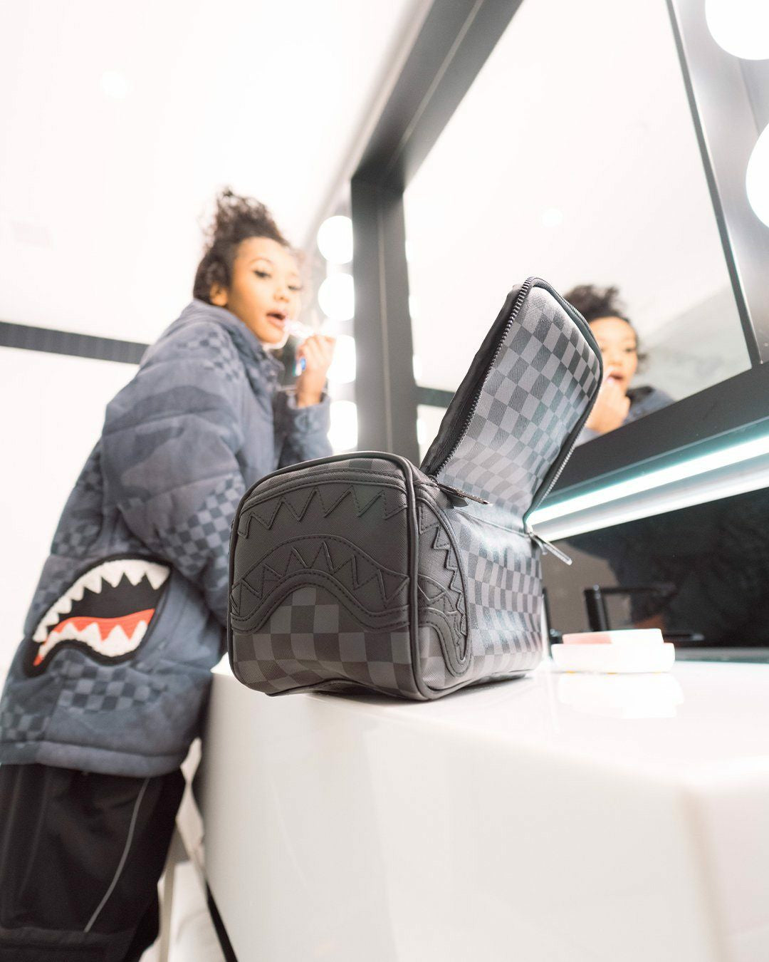Sprayground HENNY BLACK TOILETRY BAG