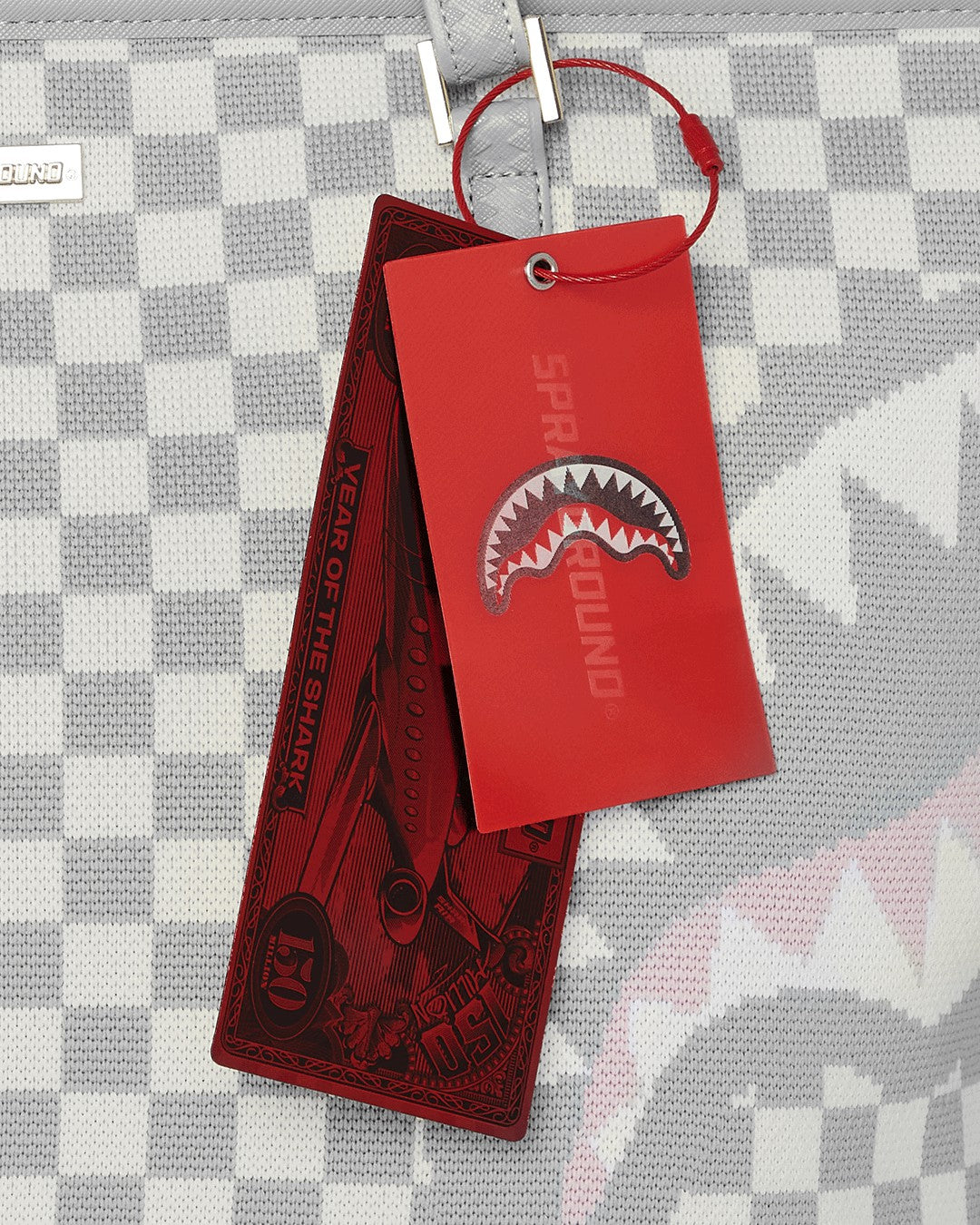 Sprayground KNIT SHARKS IN PARIS IN CREAM TOTE