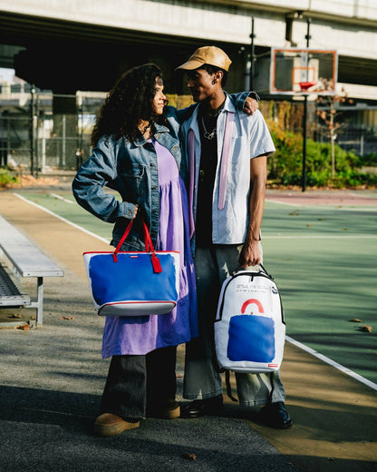 Sprayground KEITH HARING THE BIG BLUE PURSE ART TOTE
