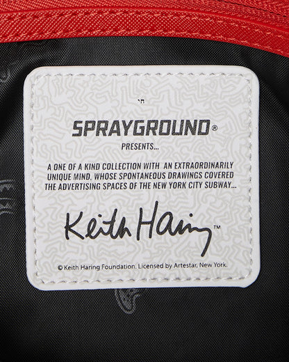 Sprayground KEITH HARING THE BIG BLUE PURSE ART TOTE