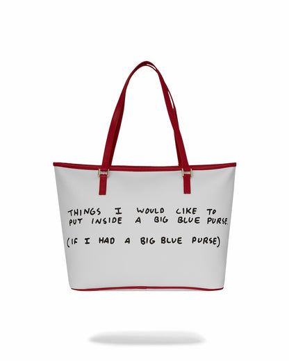 Sprayground KEITH HARING THE BIG BLUE PURSE ART TOTE