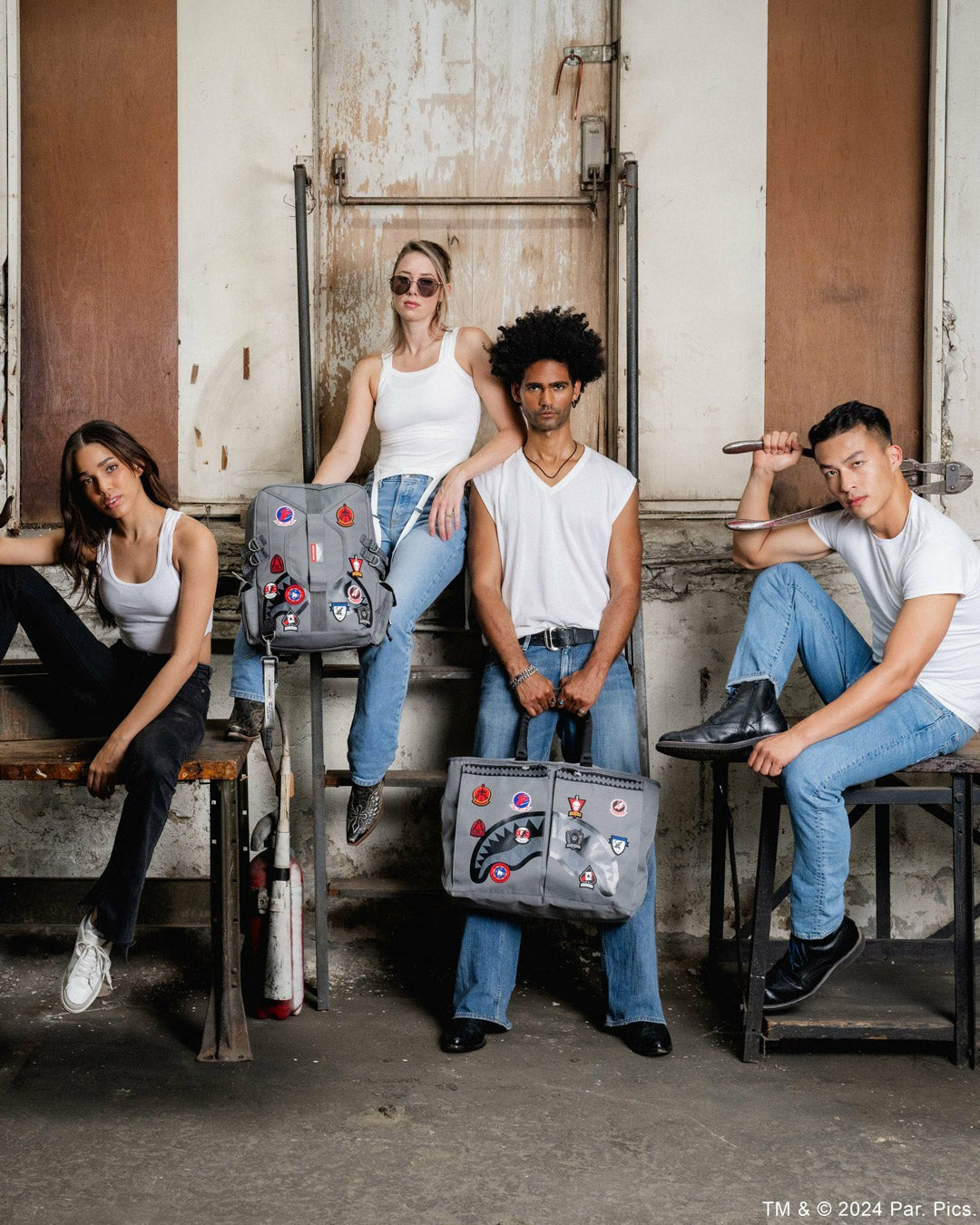 Sprayground TOP GUN FLIGHT CREW OFFICIAL COLLAB PILOT TOTE