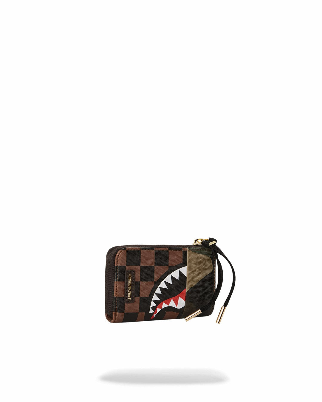 Sprayground EXTERIOR GOLD ZIP POCKET SHARKS IN PARIS WALLET