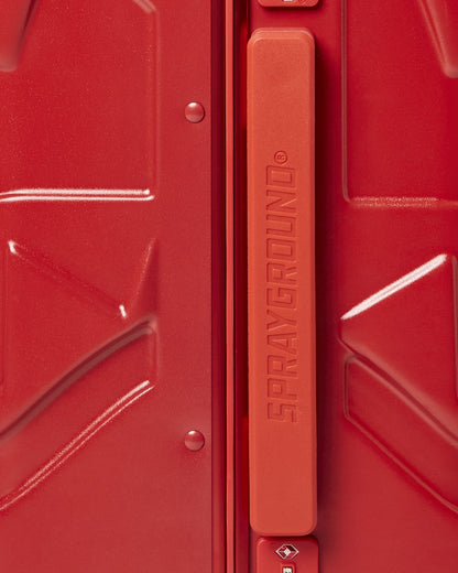 Sprayground MOLDED SHARKITECTURE RED HARDSHELL CARRY-ON LUGGAGE