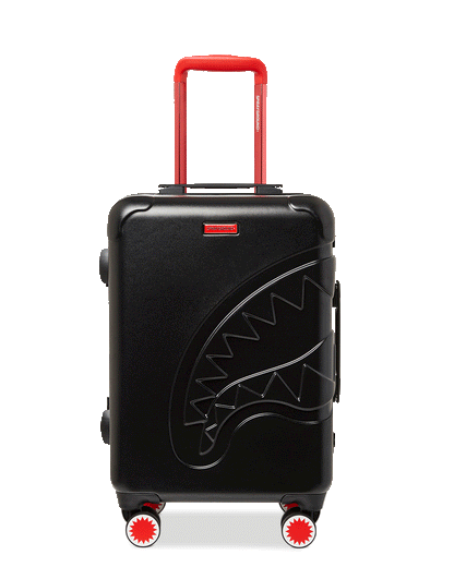 Sprayground MOLDED SHARKITECTURE BLACK HARDSHELL CARRY-ON LUGGAGE