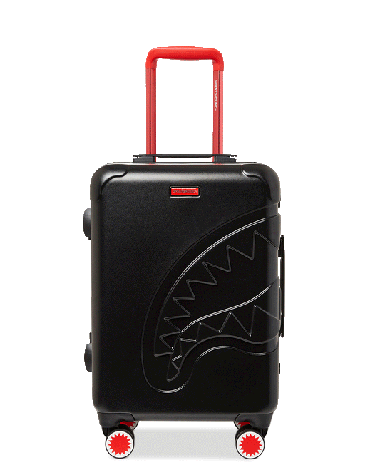 Sprayground MOLDED SHARKITECTURE BLACK HARDSHELL CARRY-ON LUGGAGE