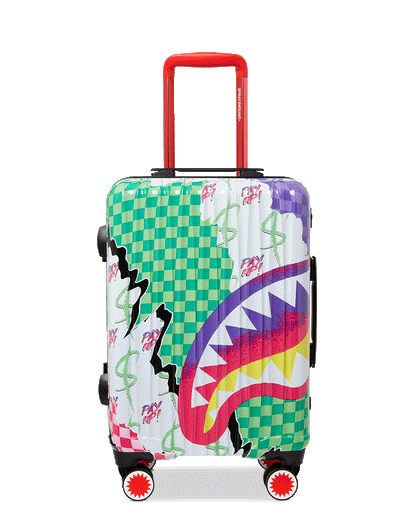 Sprayground DREAMY TECHNICOLOR SHARKNAUTICS HARDSHELL CARRY-ON LUGGAGE