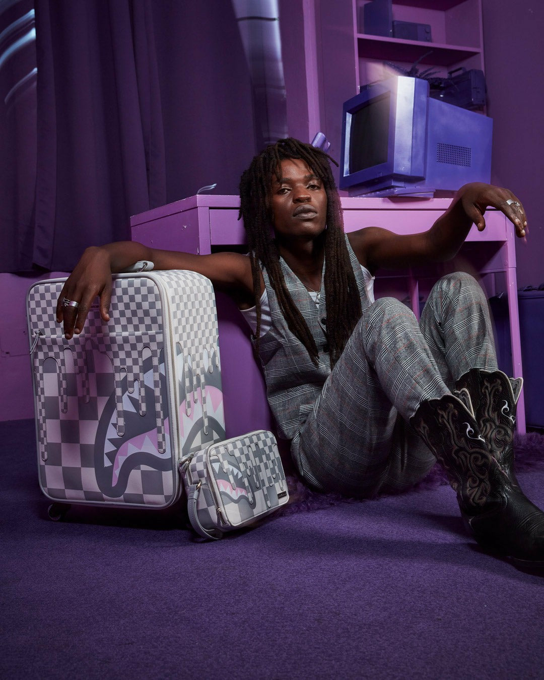 Sprayground XTC LA PALAIS JETSETTER CARRY-ON LUGGAGE