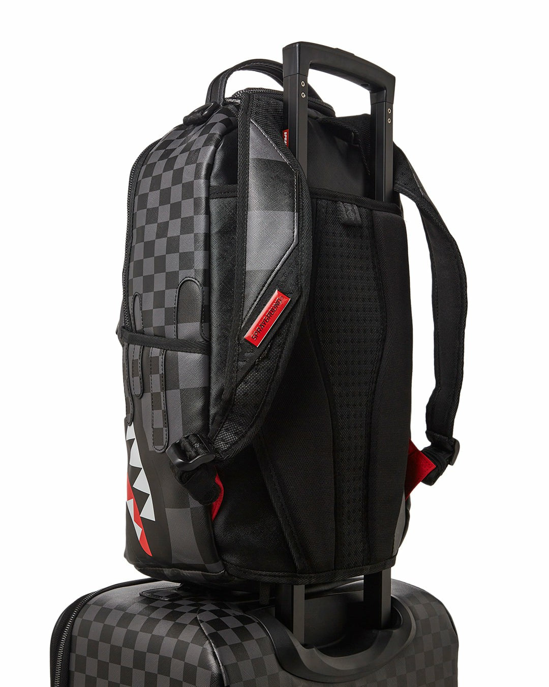 Sprayground XTC GREY SHARKS IN PARIS JETSETTER CARRY-ON LUGGAGE
