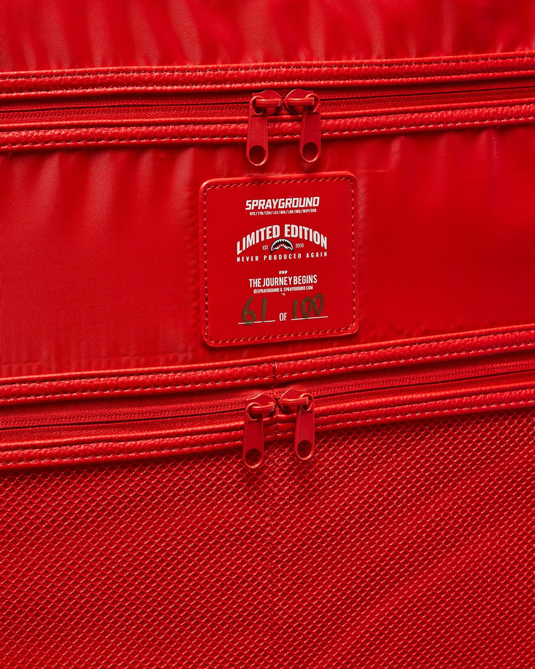 Sprayground RED RIVIERA JETSETTER CARRY-ON LUGGAGE
