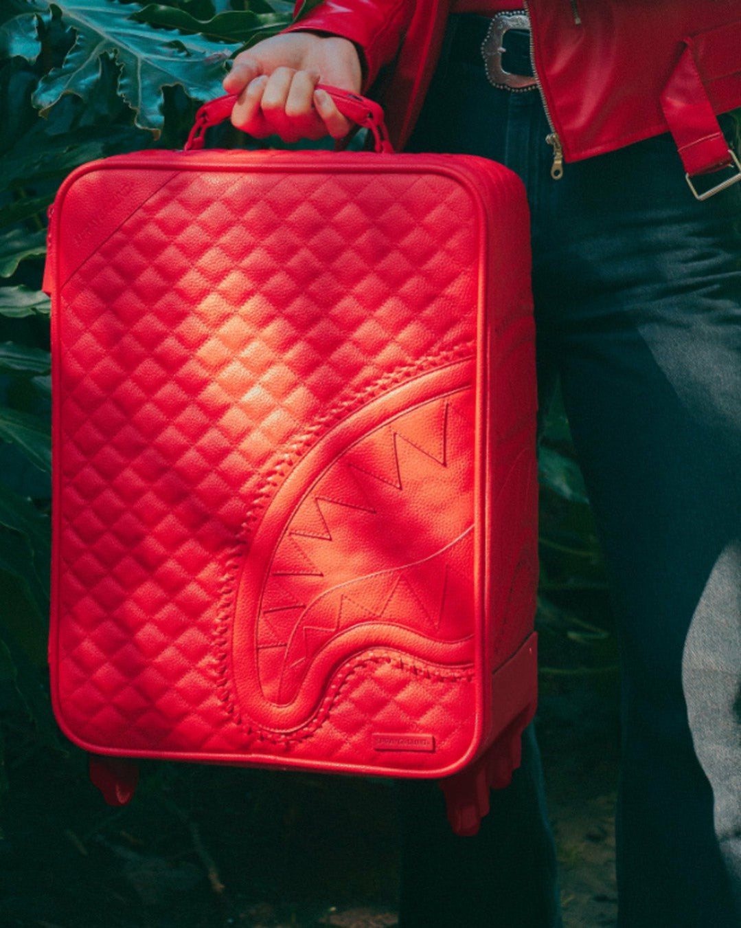 Sprayground RED RIVIERA JETSETTER CARRY-ON LUGGAGE