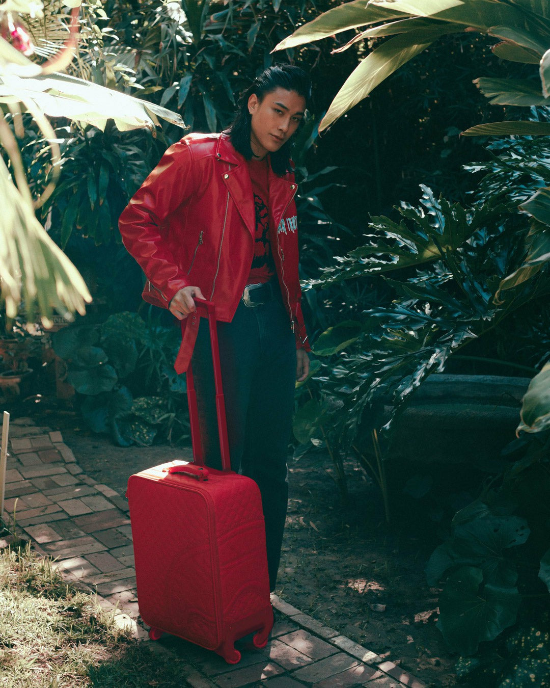 Sprayground RED RIVIERA JETSETTER CARRY-ON LUGGAGE