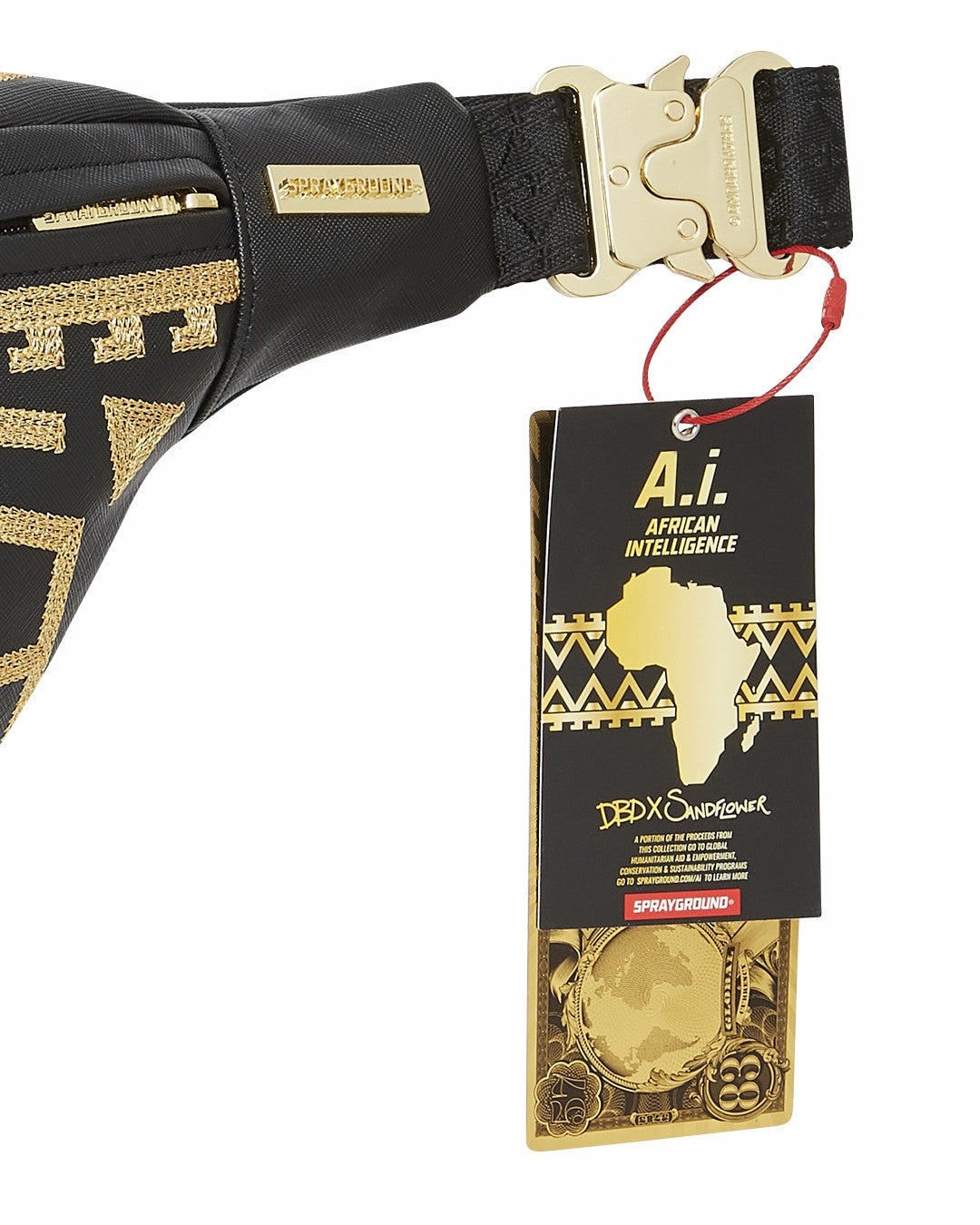 Sprayground A.I.8 AFRICAN INTELLIGENCE PATH TO THE FUTURE II SAVVY CROSSBODY