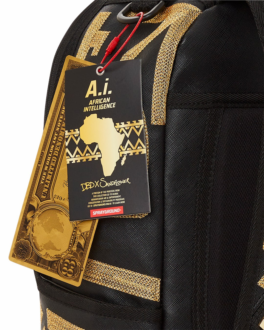 Sprayground A.I.8 AFRICAN INTELLIGENCE PATH TO THE FUTURE II BACKPACK (DLXV)