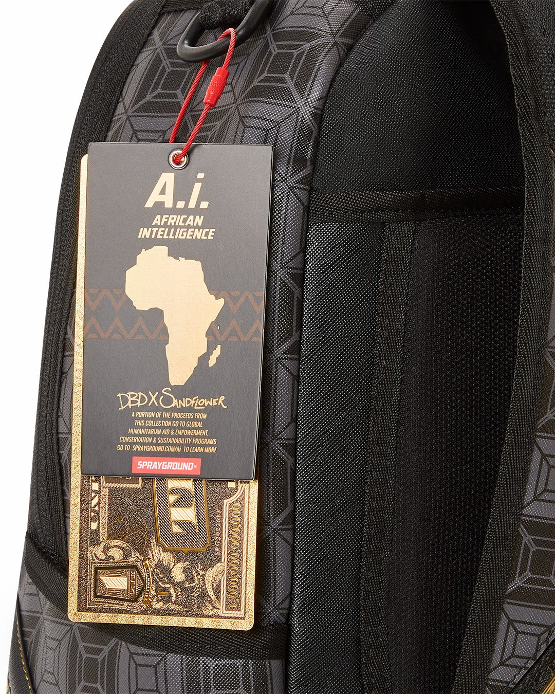 Sprayground OBSIDIAN STUNNER A.i.6 SANDFLOWER COLLAB BACKPACK (DLXV)