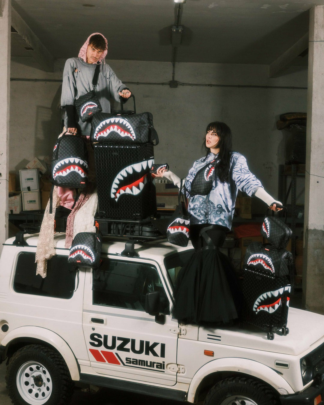 Sprayground SHARKS IN PARIS HYPER PUFF BACKPACK