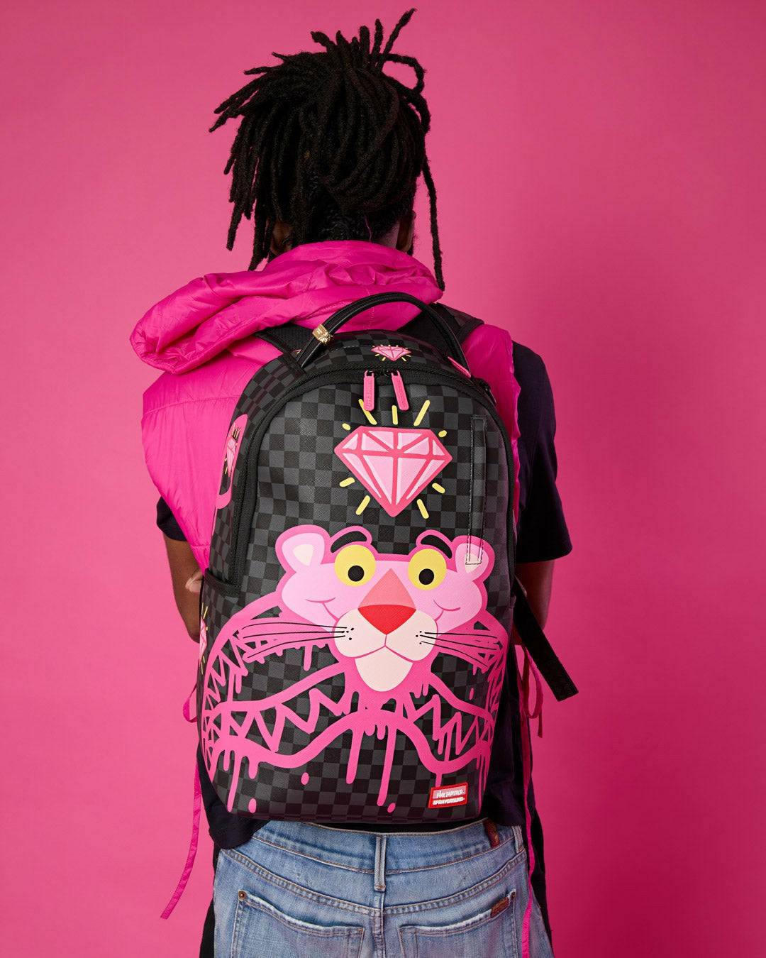 Sprayground PINK PANTHER DIAMOND SHARK BACKPACK