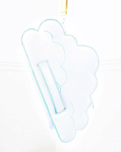 Sprayground CLOUDY WITH A CHANCE OF SHARK CROSSOVER CLUTCH