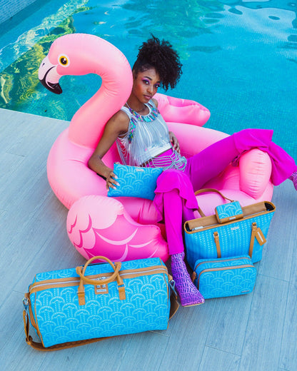 Sprayground ILLUCHAINS TURQ CROSSOVER CLUTCH