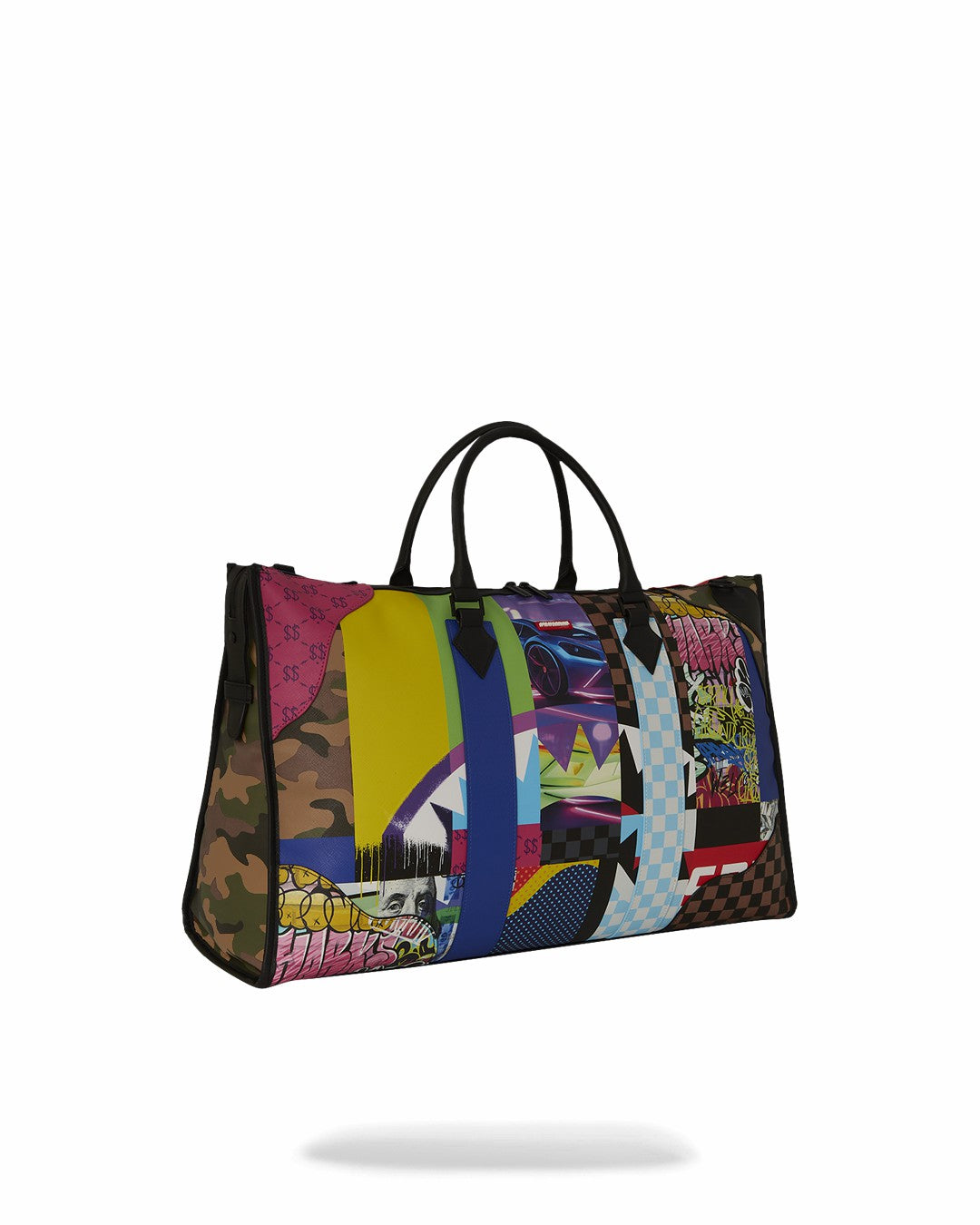 Sprayground SHARK MASTERPIECES PYRAMID LARGE DUFFLE