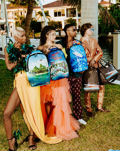 Sprayground THE 305 SPEEDBOAT GETAWAY PYRAMID DUFFLE