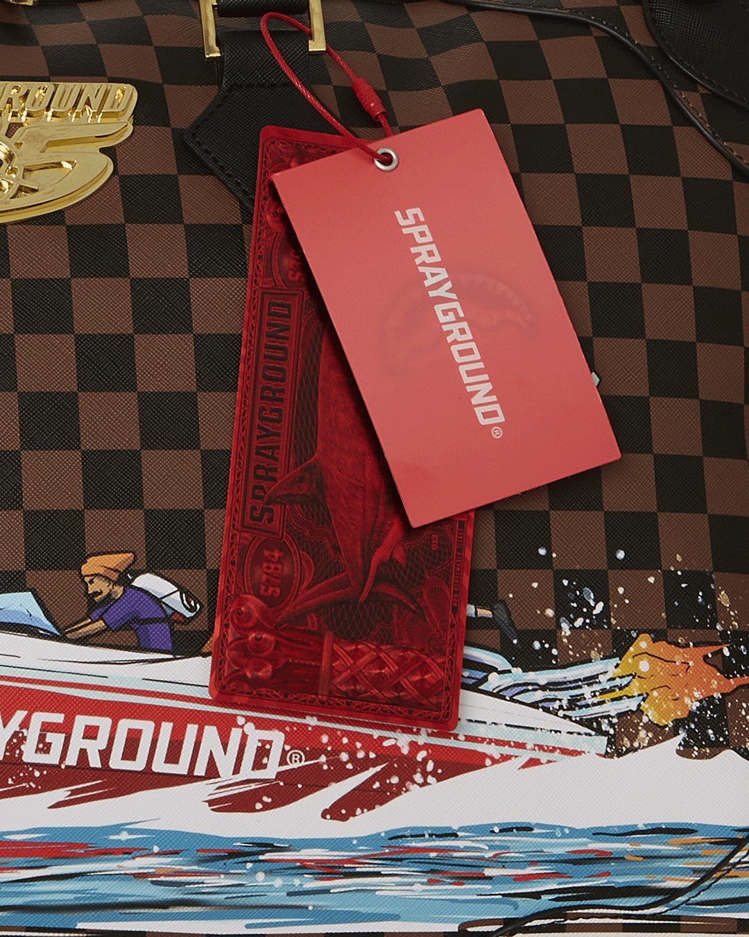 Sprayground THE 305 SPEEDBOAT GETAWAY PYRAMID DUFFLE