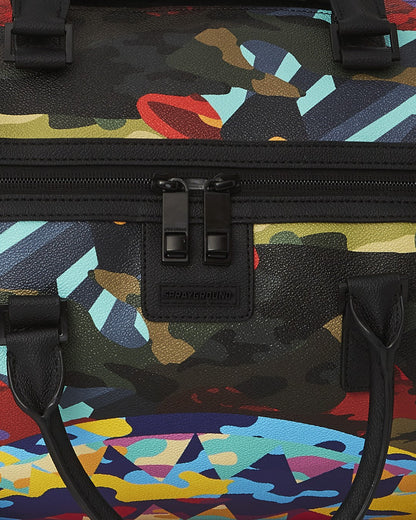 Sprayground SLICED AND DICED CAMO DUFFLE