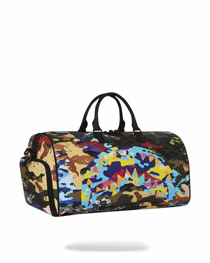 Sprayground SLICED AND DICED CAMO DUFFLE