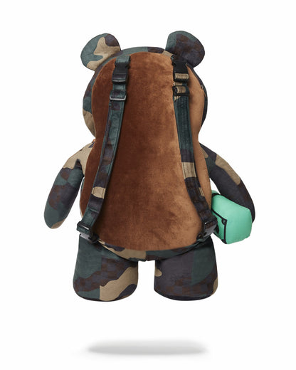 Sprayground CAMOCHECK MONEYBEAR TEDDYBEAR BACKPACK