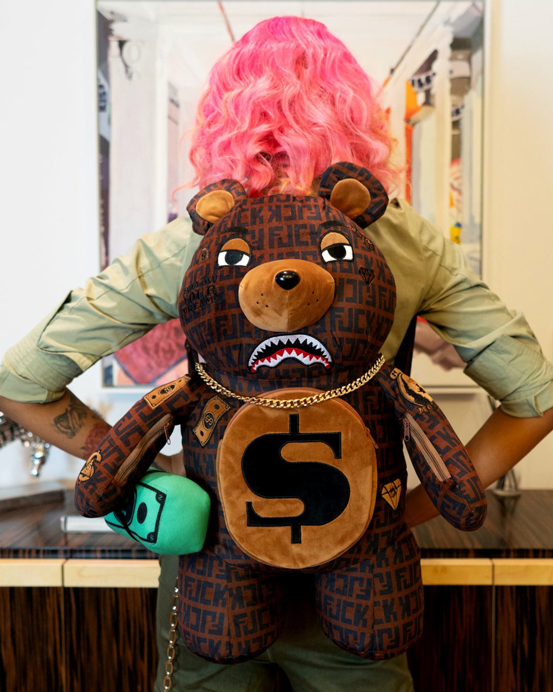 Sprayground OFFENDED MONEYBEAR TEDDYBEAR BACKPACK
