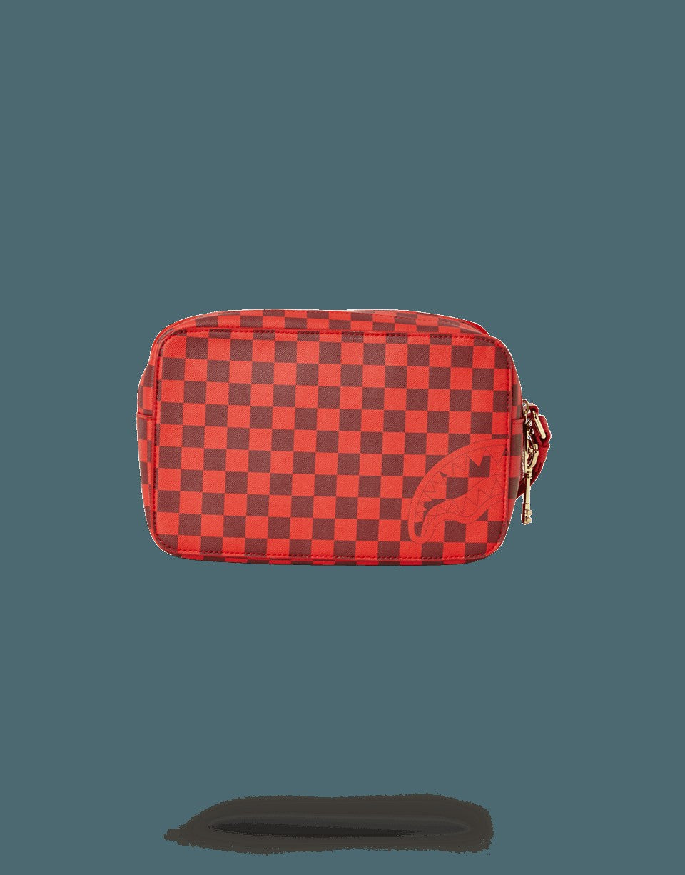 Sprayground SHARKS IN PARIS RED TOILETRY AKA MONEY BAGS