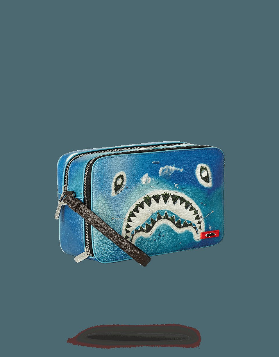 Sprayground SHARK ISLAND TOILETRY AKA MONEY BAG