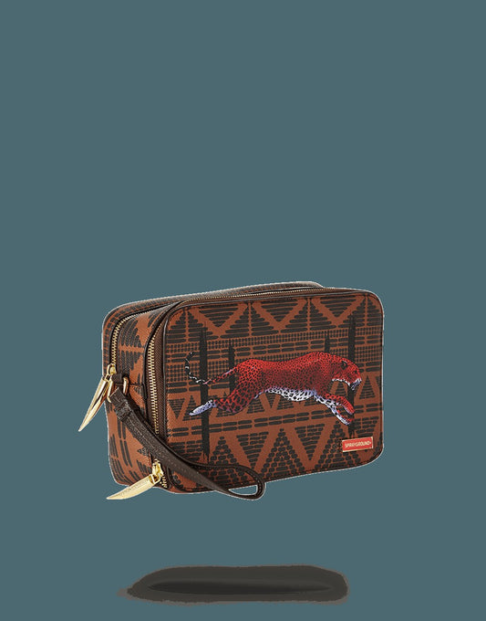 Sprayground LEOPARDS IN PARIS TOILETRY AKA MONEY BAG